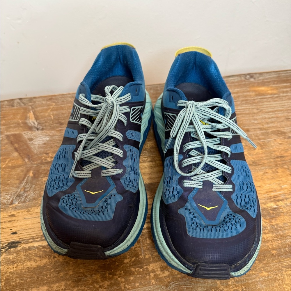 Hoka One One Stinson ATR 5 Trail Hiking Running Women's Navy Sneakers 7.5
